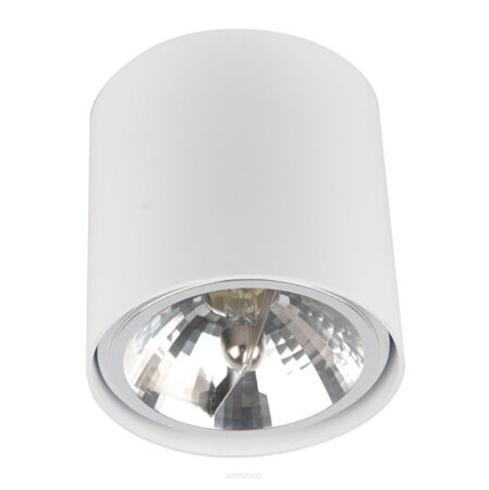 PLAFON ZUMA LINE BOX SPOT 50631 WH Z ALUMINIUM W KOLORZE BIAŁYM TECHNICZNA TUBA 