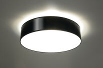 Nowoczesna Lampa Sufitowa Okrągły Plafon ARENA 45 SL. 0124 klosz z tworzywa sztucznego w kolorze czarnym w kształcie walca - 2