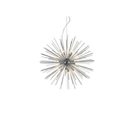 Lampa wisząca SIRIUS 90 CHROME DEL-6612-90 nowoczesna designerska kształtem przypomina jeża ma kolor chromu  