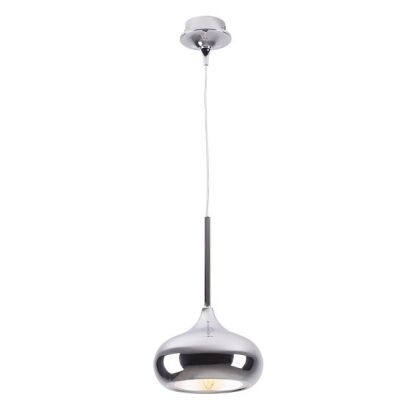 Lampa wisząca VOX P0304 MAXlight Gustowny, gładki i połyskujący klosz CHROM Nowoczesna Elegancka