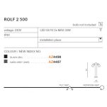Słupek ogrodowy ROLF 2 IP44 AZ4456 Azzardo 50 cm czarny - 4
