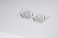 Lampa wpuszczana Lava X2 WP Trimless edge LED Labra  4.1047 podwójna prostokąt ruchome oczka LED różne kolory wykońnczenia - 3