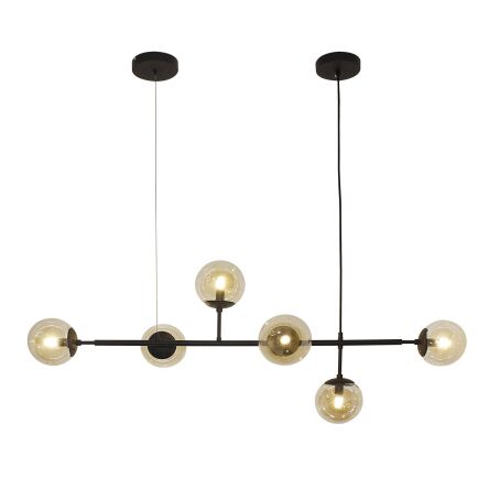 Lampa wisząca HELIOS 6 AZ4698 Azzardo nowoczesna czarna