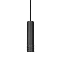 Lampa wisząca Azzardo LOCUS L Pedant AZ3128 czarna tuba z marszczeniem