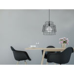 Lampa wisząca GATE CZARNA SL.0663 NOWOCZESNY DRUCIANY ABAŻUR SOLLUX  - 4