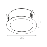 Oprawa wpuszczana aquaform Ring okrąg 37921 - 2