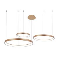 Lampa wisząca AGNES PENDANT 38+58+78 DIMM CCT SWITCH BK złota Azzardo AZ5026