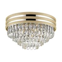 Plafon NAICA C0525-05A-V6B5 Zuma Line elegancki kryształki złoty srebrny