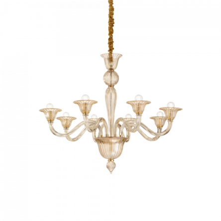 Lampa wisząca Żyrandol Brigitta SP8 199412 NOWOCZESNY IP20 E27 metal Ideal Lux OPRAWA W STYLU NOWOCZESNYM