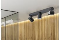 Lampa sufitowa natynkowa EXO 3 AZ3198 Azzardo biała 3 źródła światła na podłużnej podsufitce  - 3