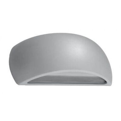 Kinkiet PONTIUS SL.0875 SOLLUX LIGHTING półokrągły ceramiczny szary