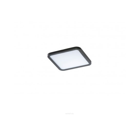 Lampa sufitowa wpuszczana Plafon Slim square 15 AZ4377 Azzardo czarna zaokrąglone boki 4000K