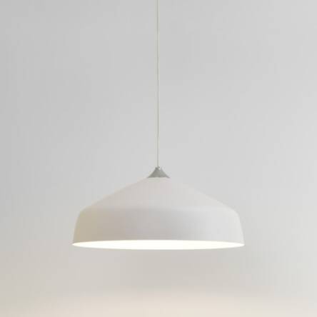 Lampa wisząca Ginestra 400- Astro 7811 1361012 minimalistyczny wygląd biały metal rozszerzający się klosz 40 cm