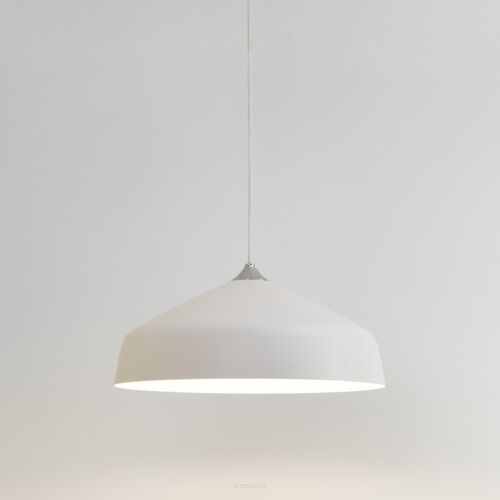 Lampa wisząca Ginestra 400- Astro 7811 1361012 minimalistyczny wygląd biały metal rozszerzający się klosz 40 cm