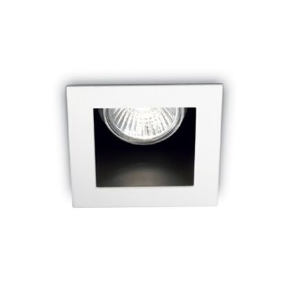 Lampa sufitowa  FUNKY FI1 BIAŁY Ideal Lux  083230  należy wmontować w ścianę na kolor biały rama ma kształt kwadratu