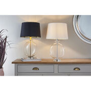 Lampa stołowa GIDEON transparent/czarna ENDON LIGHTING 90559  