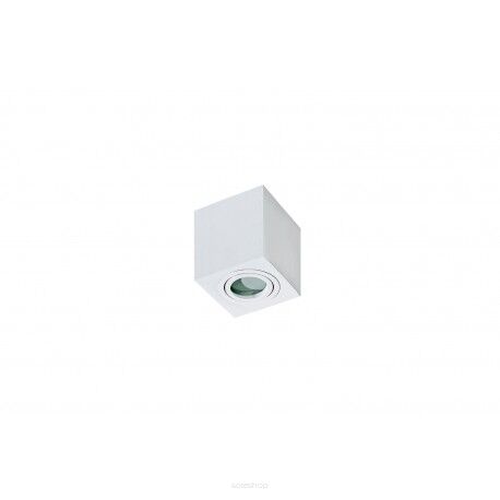Lampa sufitowa techniczna Plafon Brant SQUARE AZ2822 IP44 AZzardo  oprawa w kolorze białym kostka