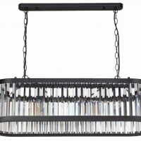 Lampa wisząca Galaxy LP-8527/5P nowoczesna Light Prestige szkło CZARNA