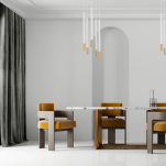 LAMPA WISZĄCA SOPER DUE 3 SIGMA 33258 TUBA x3 BIAŁA ZŁOTA - 2