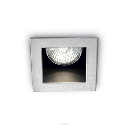 Lampa sufitowa  FUNKY FI1 ALUMINIUM Ideal Lux  083223  należy wmontować w ścianę na kolor aluminium rama ma kształt kwadratu