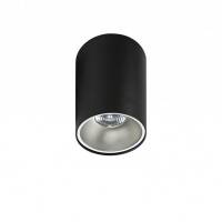 Lamp sufitowa natynkowa walec czarny Remo  GM4103 BK/ AZ0818 + wybrany odbłyśnik
