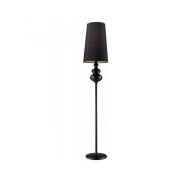 Lampa stojąca BAROCO Black  AZzardo  AZ0063 styl barokowy z tkaniny i metalu