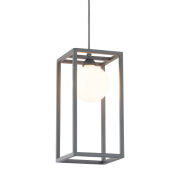 Lampa wisząca DAISY MD-BR4367-D1 GR Italux  SZARA metalowa oprawa szklany klosz G9