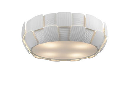 Plafon Sole C0317-04C-S8A1 Zuma Line z białego tworzywa sztucznego i metalu nowoczesna