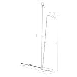 Lampa podłogowa Mono II 2xGU10 biało/złota 212cm 7715 - 2