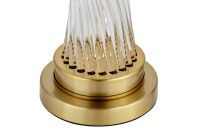 Lampa stołowa VILLANOVA LDT 302 (MD+BK) Lumina Deco Glamour 68 cm czarny abażur - 2