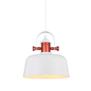 LAMPA WISZĄCA Italux Elysia  PENDANT MDM-2990/1 W wykonana jest ze stali o białym wykończeniu nowoczesna