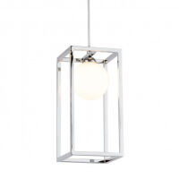 Lampa wisząca DAISY MD-BR4367-D1 CH Italux  metalowa oprawa w kolorze chromu szklany klosz G9