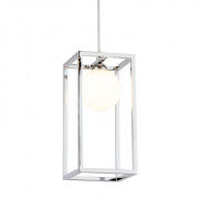 Lampa wisząca DAISY MD-BR4367-D1 CH Italux  metalowa oprawa w kolorze chromu szklany klosz G9