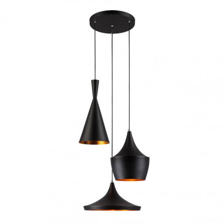Lampa wisząca Pedro MDM2436/3B Italux retro czarne wykończenie
