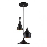 Lampa wisząca Pedro MDM2436/3B Italux retro czarne wykończenie