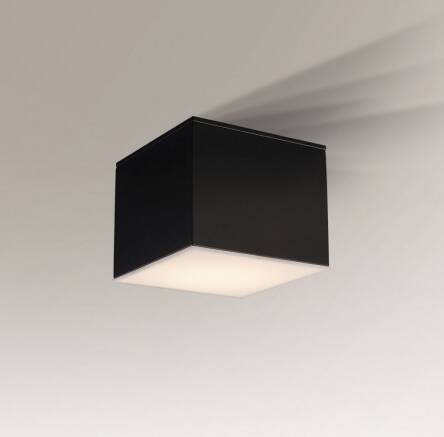 Lampa sufitowa natynkowa  SUWA 1175 cz  z metalu w kolorze czarnym nowoczesna 