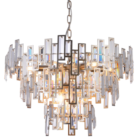 Zwis St Petersburg - P09158CP COSMO light  Efektowna KRYSZTAŁOWA lampa wisząca Zjawiskowo rozświetli Twoj salon