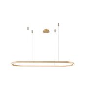 Lampa wisząca ELENA 150 DIMM BK złota Azzardo AZ5058