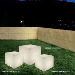Lampa stojąca zewnętrzna Cumulus Cube L E27 biała 60cm IP44 8965 - 2