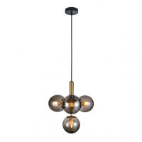 Lampa wisząca Ravena PND-2324-4B BRO+SG Italux Nowoczesna mosiądz