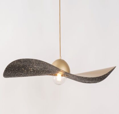 LAMPA WISZĄCA KAPELLO 32342 SIGMA czarno- złota nakrapiana 76 cm