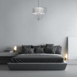 Lampa wisząca ALMERIA SILVER/BLACK MILAGRO MLP6437  - 2