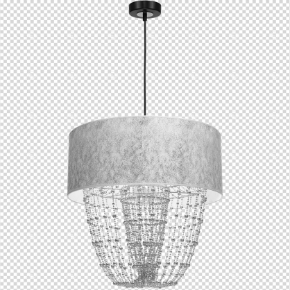 Lampa wisząca ALMERIA SILVER/BLACK MILAGRO MLP6437 