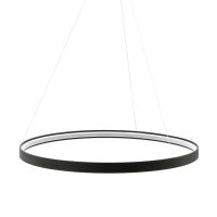 Lampa wisząca CIRCLE 110 ZumaLine LA0722/1 Czarna okrągła o średnicy 110 cm