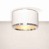 LAMPA SUFITOWA RETI/N 104 XL TECHNICZNA TUBA WYS. 8 CM LED 20W 2 KOLORY OPRAWY I PIERŚCIENIA