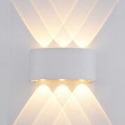 Kinkiet zewnętrzny Ortelo OWL-451-3-WH Italux IP54 BIAŁY PIASKOWANY LED