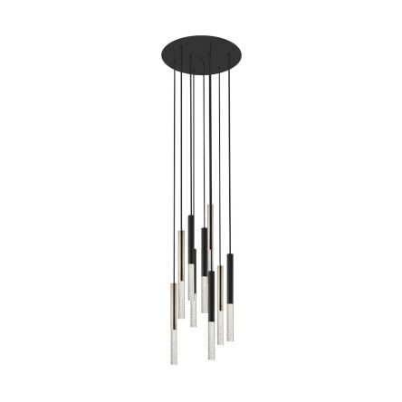 Lampa wisząca ONE P0461-09L-P7SD Zuma Line nowoczesna czarne rurki LED