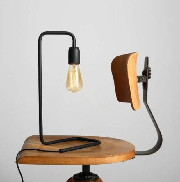 Lampa stołowa EKO TABLE LEFT BLACK czarna ALDEX 857B1  