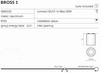 BROSS 1 WH AZ0858 biała tuba techniczna biała tuba natynkowa - 3