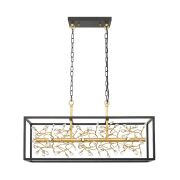 P0578-06C-P7TF SPRING LAMPA WISZĄCA CZARNO-ZŁOTA/BLACK-GOLD ZUMALINE
